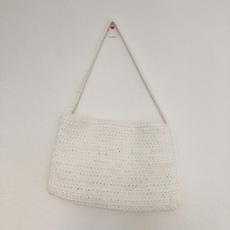 Häkeltasche weiss