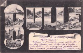 Bulle FR // 1906 Mehrbild-AK village