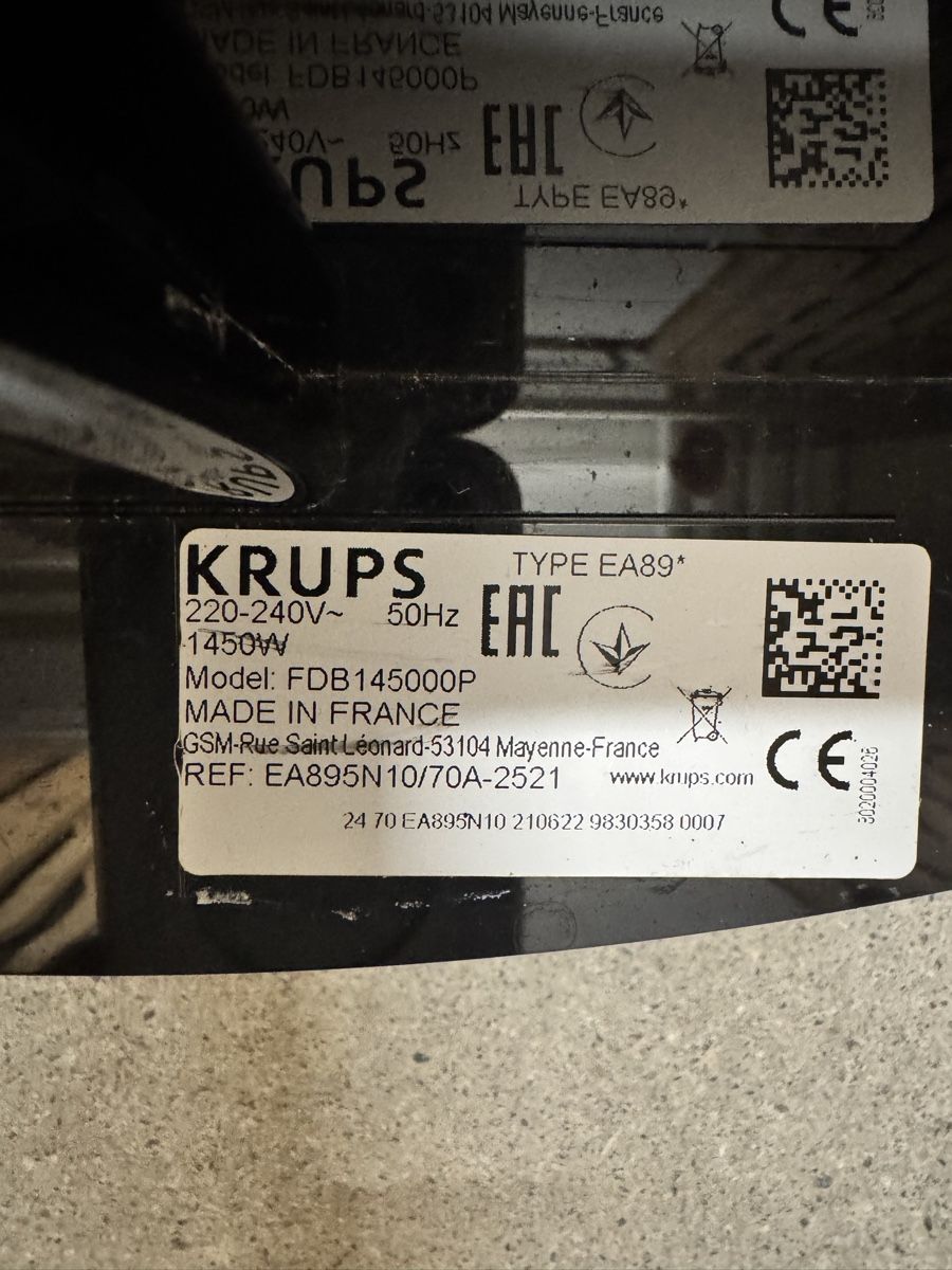 Krups Kaffeemaschinen & Espressomaschinen: Krups EA89 Coffee Machine – Gebraucht aus Zürich von sam_v7jn 2
