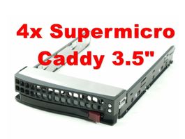 4x Supermicro 3.5" HDD Caddy, SATA/SAS MCP-220-00024-0B
