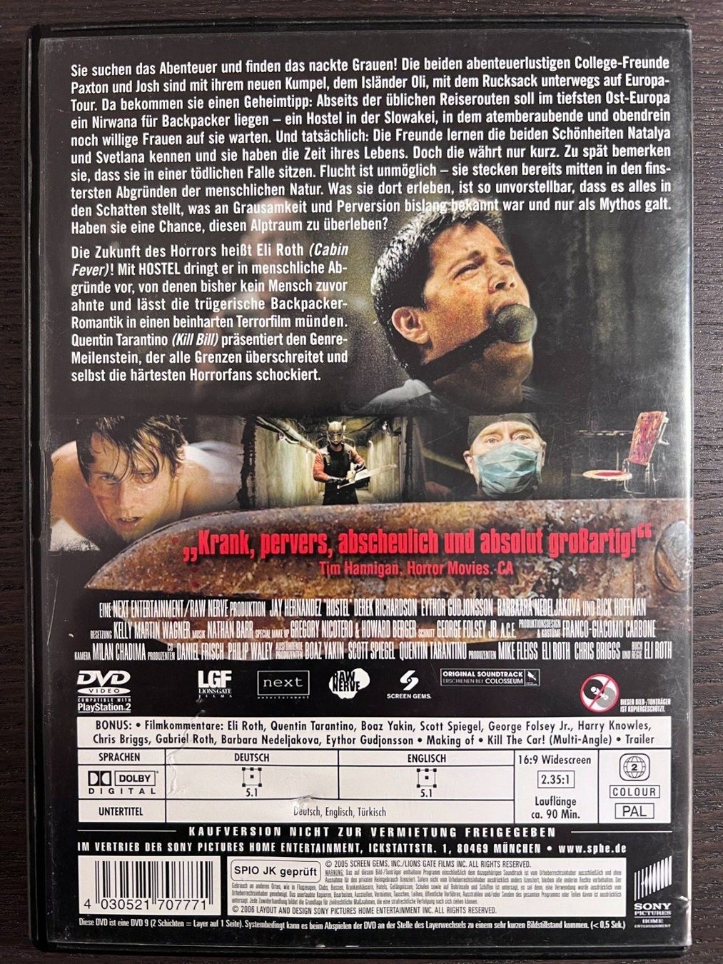 Tutti i DVDs: Hostel – Usato da Zürich venduto da FilmFreunde 1
