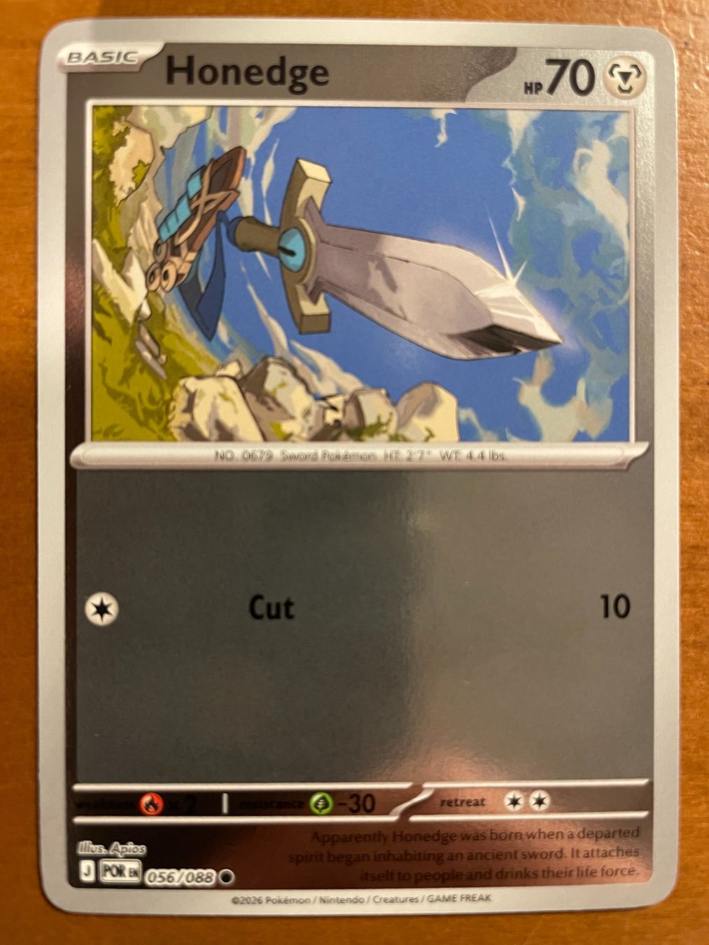 Pokémon Carte collezionabili: Pokemon Honedge Reverse (Versand gratis) – Nuovo (secondo la descrizione) da Chur venduto da Angerson
