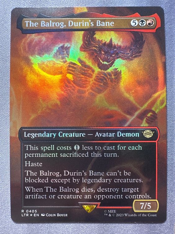 The Balrog, Durin‘s Bane FOIL Variant 0405 Lord of the Rings | Kaufen ...