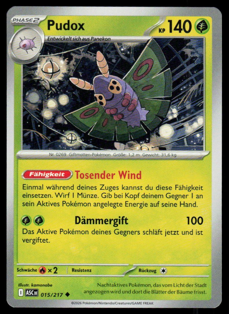 Pokémon Carte collezionabili: Pokemon Pudox 015/217 – Usato da Herisau venduto da Pokemon2025