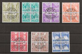 1934 : Nr. 194 - 200 im VB, Ersttag mit Attest KP 1500.--