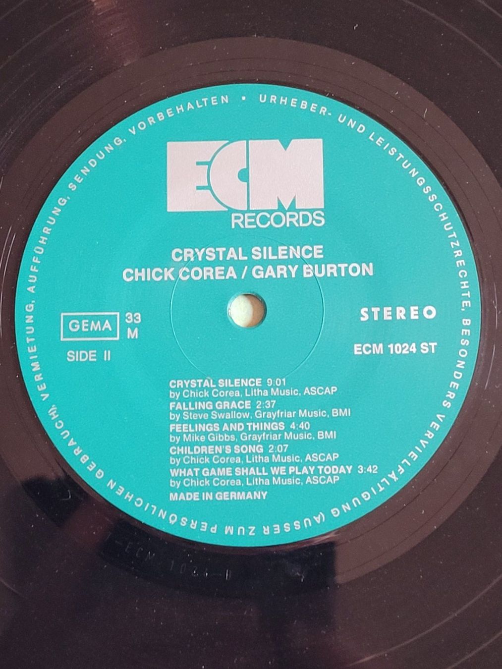 Dischi in vinile: Vinyle Corea / Burton "Crystal Silence" ECM – Usato da La Chaux-de-Fonds venduto da reu_kx5l 5