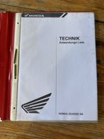 HONDA TECHNIK Anwendungs Liste Handbuch guter Zustand
