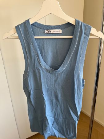 Sommerliches Zara Top, hellblau, Gr. M