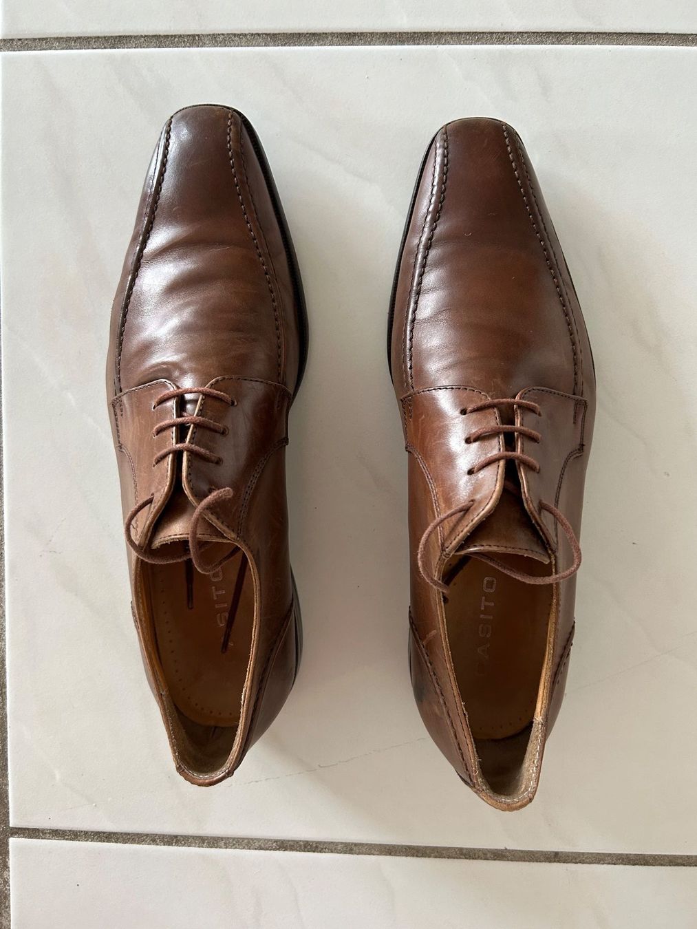 Herrenschuhe: Herren Lederschuh Pasito, Grösse 43 1/2 – Gebraucht aus Gutenswil von walker60