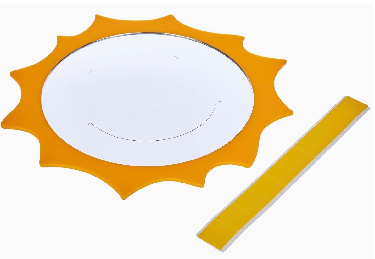 Spiegel: Glücklicher Sonne-Acryl-Spiegel 30cm – Neu und originalverpackt aus Basel von Seifehuesli 3