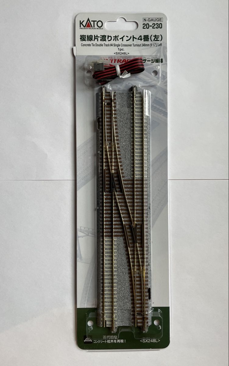 Kato Modellini di ferrovie: Kato Unitrack Doppelspurwechsel links – Nuovo e nell'imballaggio originale da Kleinandelfingen venduto da marco_85