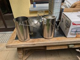 eine praktische Kanne Edelstahl 3 Liter