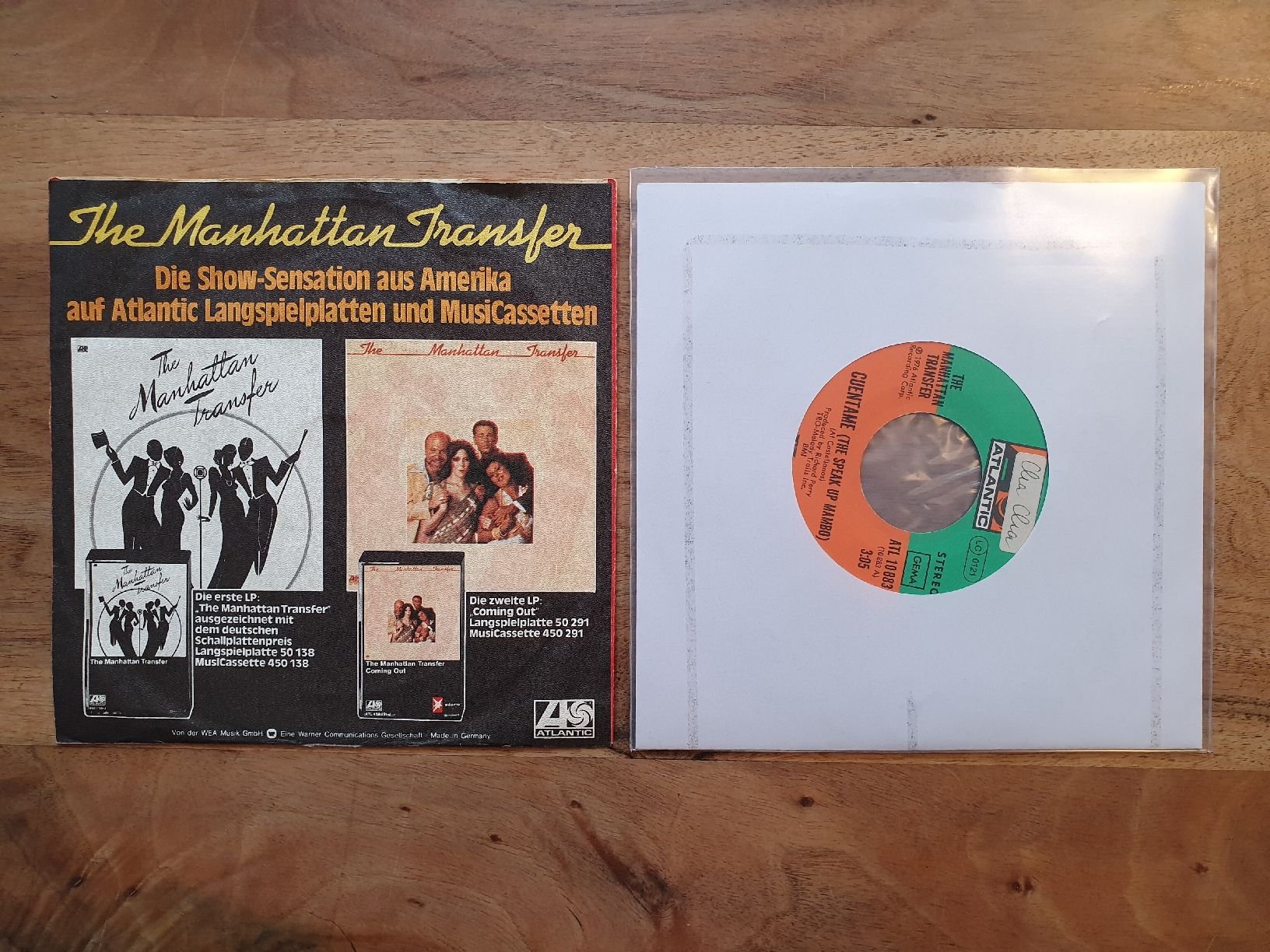 Dischi in vinile: Manhattan Transfer  "Cuéntame"  7" Vinyl Single – Usato da Sirnach venduto da dimitri1963 1