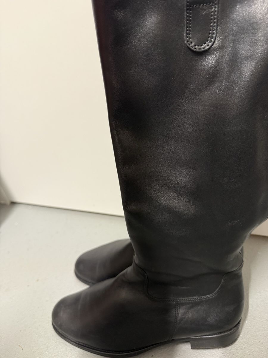 Gabor Damenschuhe: Gabor Lederstiefel, Gr. 38, Schwarz – Gebraucht aus Perlen von b.b10 1