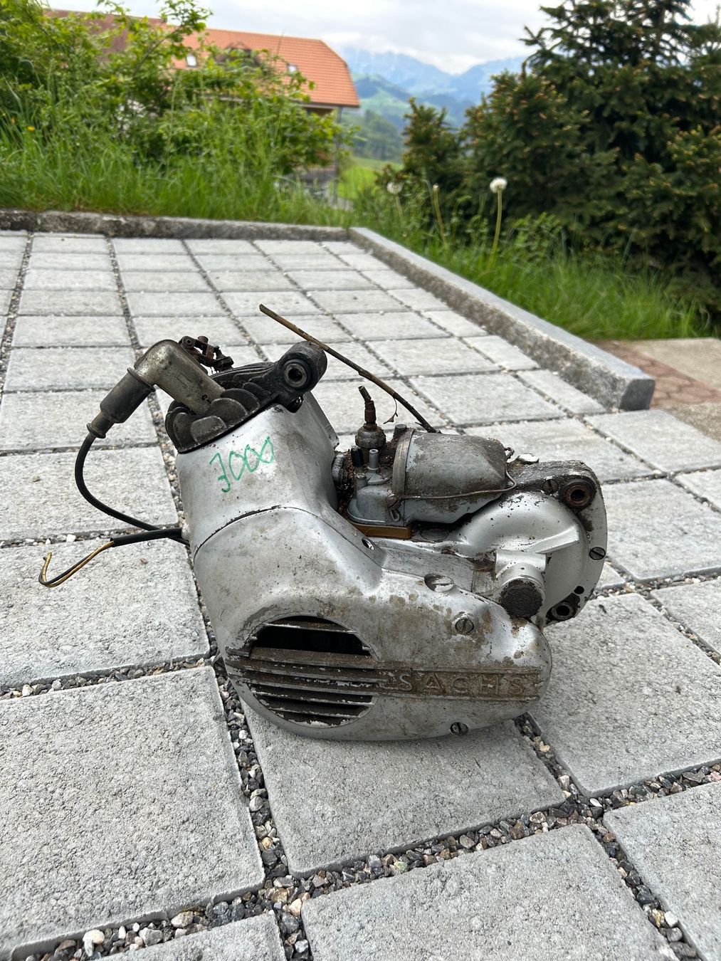 Sachs Parti ricambio per ciclomotori: Sachs 502 Saxonette Mofa Motor – Difettoso da Fahrni b. Thun venduto da berger_tuning34