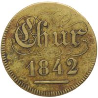 Schweiz Chur 1842 Unbekannte Marke ( Schützen )