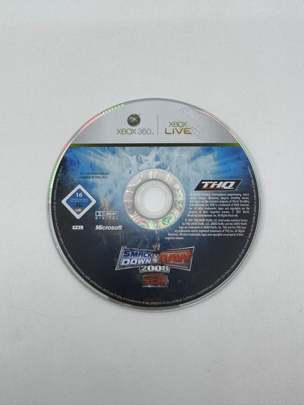 Giochi: Smack Down VS RAW 2008 (XBOX 360) – Usato da Herisau venduto da Seyashop1
