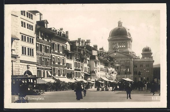 Cartoline postali: AK Bern, Bärenplatz mit Geschäften – Usato da Berlin venduto da bartko-reher