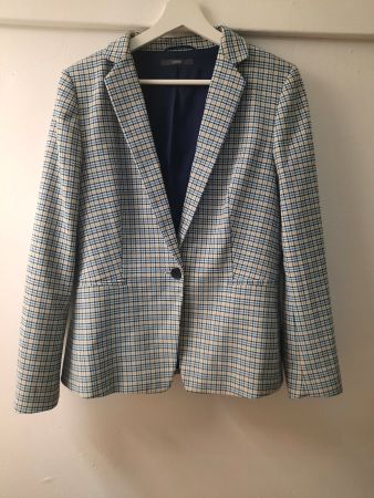 Stylischer ESPRIT Karoblazer –Gr 38 (M), Vintage/Trendy