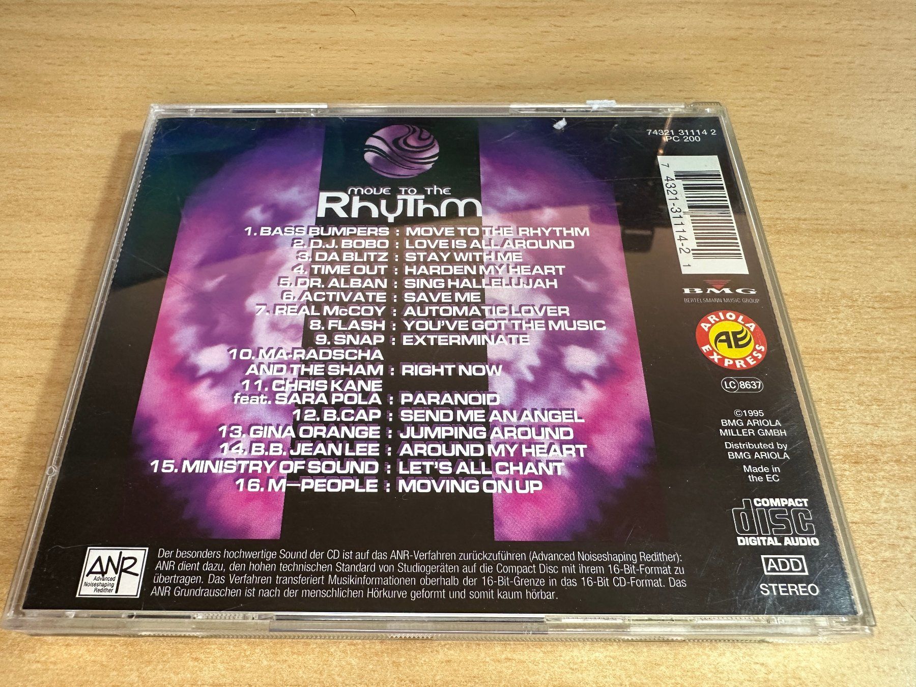 CD: E5 Various – Move To The Rhythm – Usato da Rikon im Tösstal venduto da Alpenmutz 1