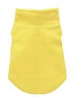Hundepulli gelb M ohne Ärmel fleece 32 cm Rückenlänge