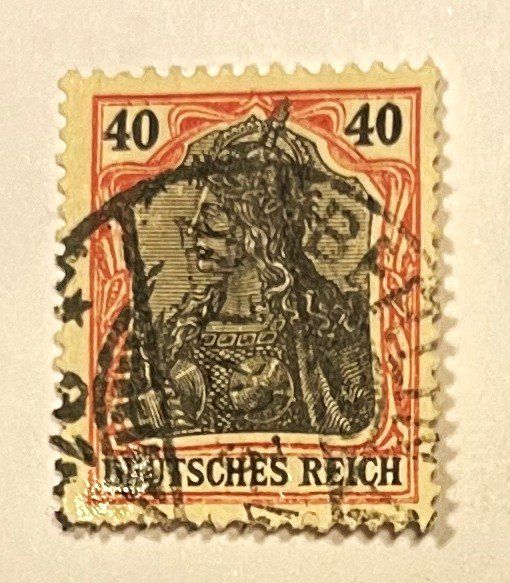 Tutti i francobolli: Deutsches Reich 40 Pfennig – Usato da Oftringen venduto da Vucki