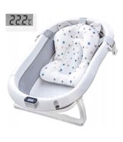 Baby Bathtub PrimaBabo Foldable with Thermometer, like New