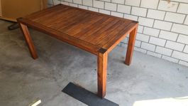 Gartentisch Balkontisch Massivholz frisch geschliffen+geölt