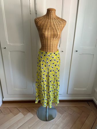 ZARA - Rock gelb geblümt XS