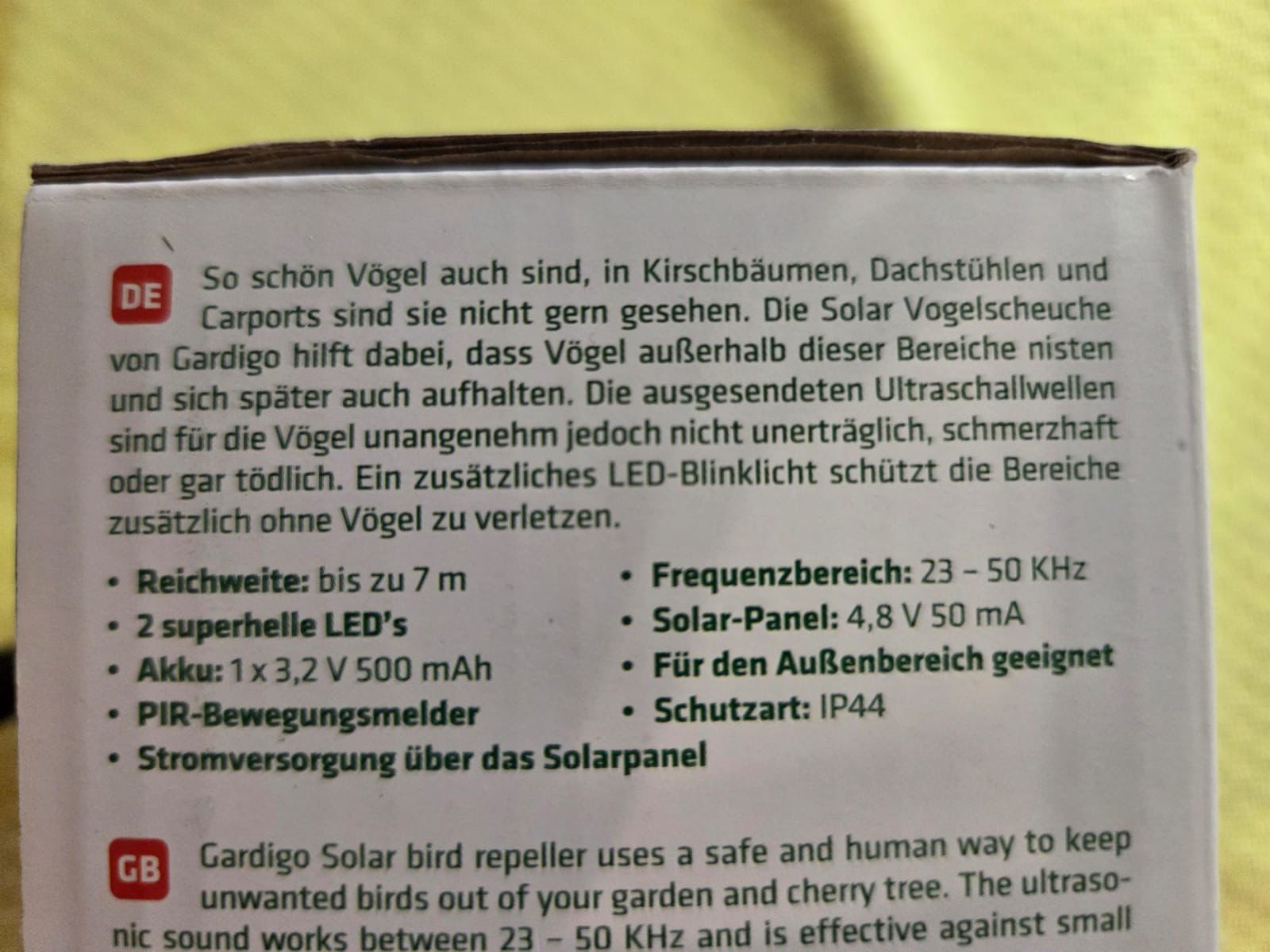 Altro per la casa: Vogel-Abwehr – Nuovo e nell'imballaggio originale da Dachsen venduto da bea_jvs2 1