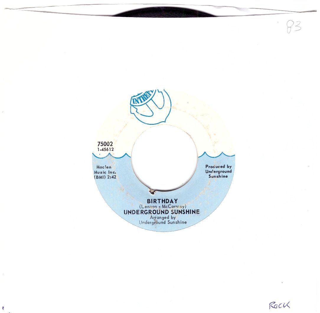 Dischi in vinile: UNDERGROUND SUNSHINE – Usato da Bassersdorf venduto da house-of-vinyl