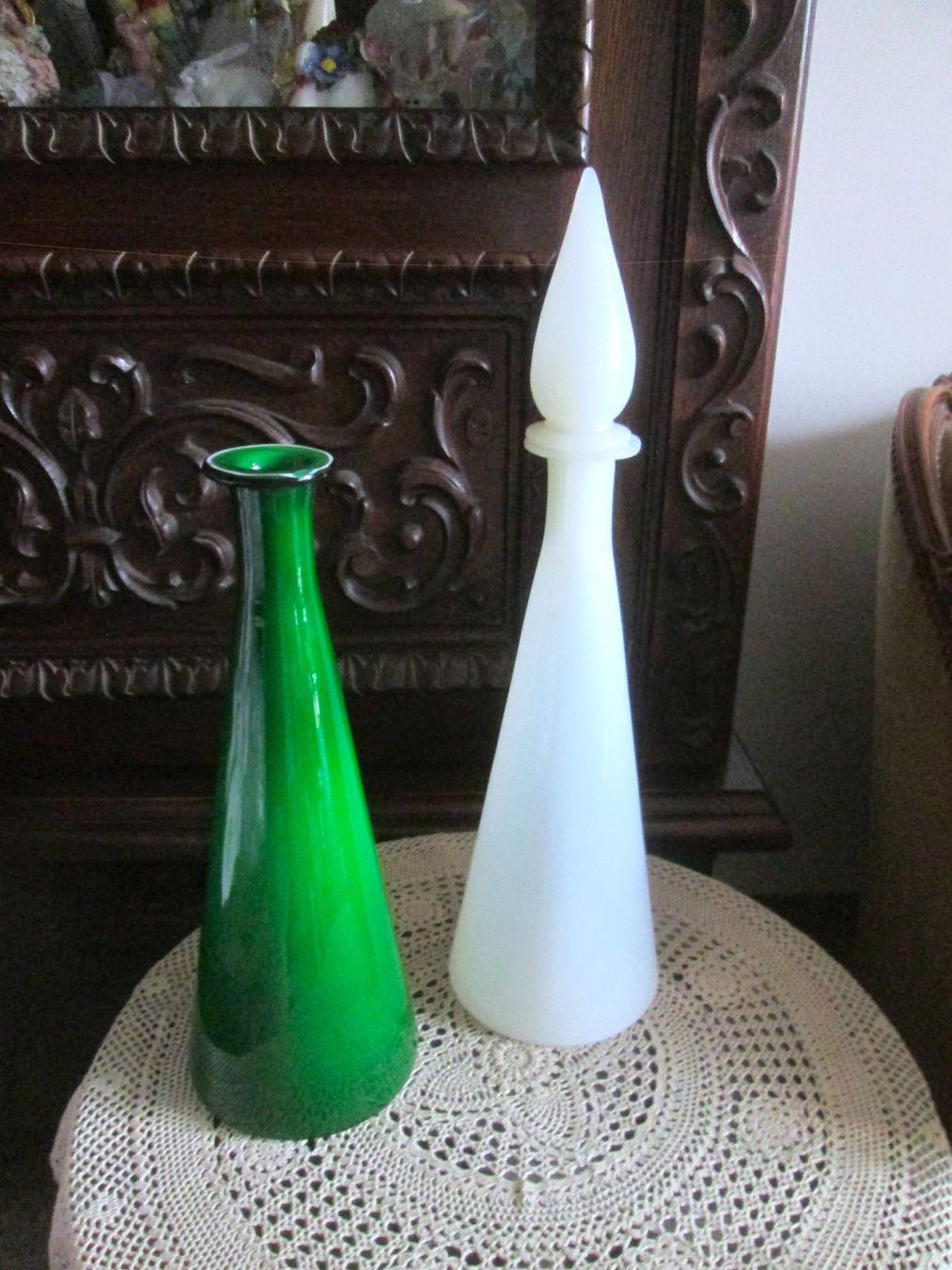 Altro in Stoviglie & Bicchieri: 2 Flaschen aus Glas/Opalglas – Usato da Sementina venduto da babucia 2