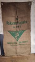 Wunderschöner alter Jutesack Nr 8 Kalkammonsalpeter