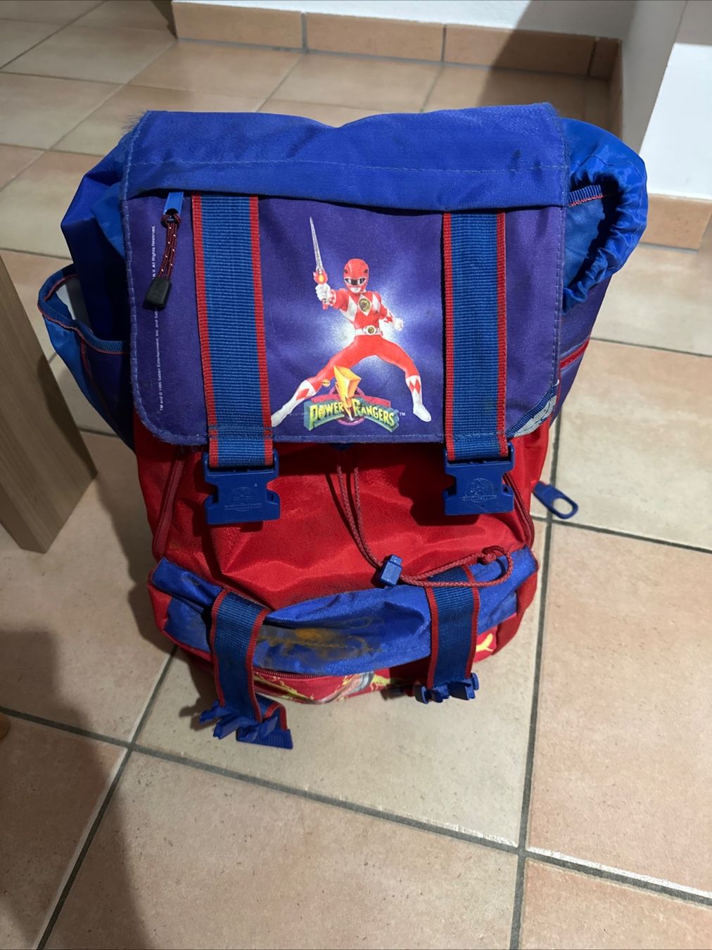 Zaini: Zaino Power Rangers rosso blu per bambini – Difettoso da Sementina venduto da Simo.Auto