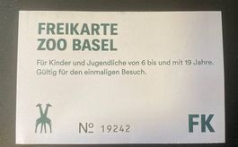 3 x Zoo Basel Eintritt Kind 6-19 Jahre