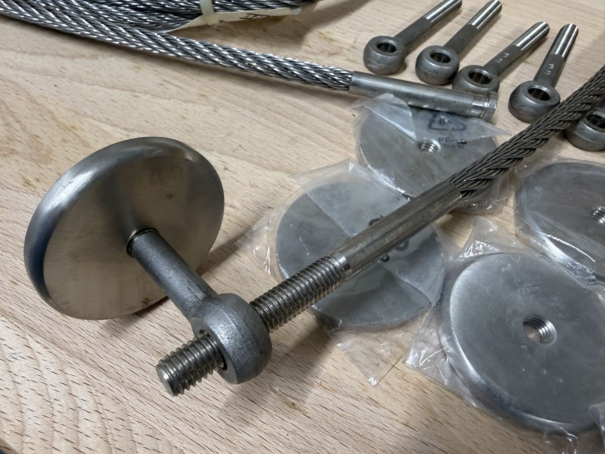 Corde: Inox Seile 8 mm mit Haltern – Nuovo (secondo la descrizione) da Roggwil BE venduto da fengshui