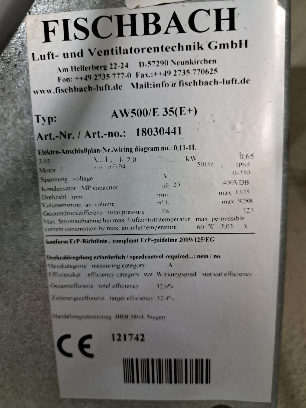 Ventilatori: Abluftventilatoren Axial 230V – Usato da Künten venduto da Rocchi71 4