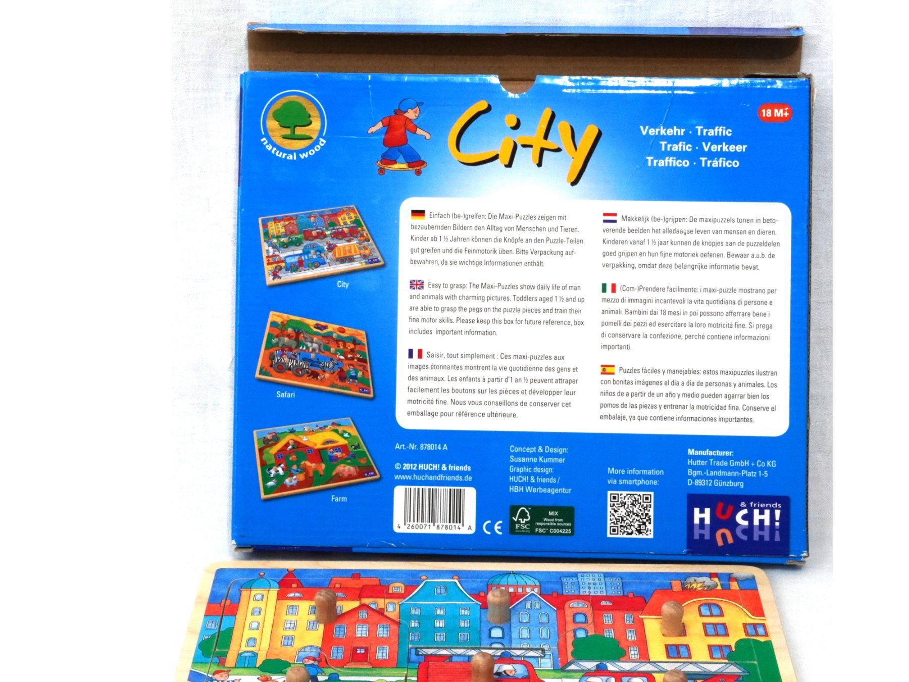 Puzzle: Maxi-Puzzle City aus Holz - Huch – Usato da St. Gallen venduto da fabreto 2