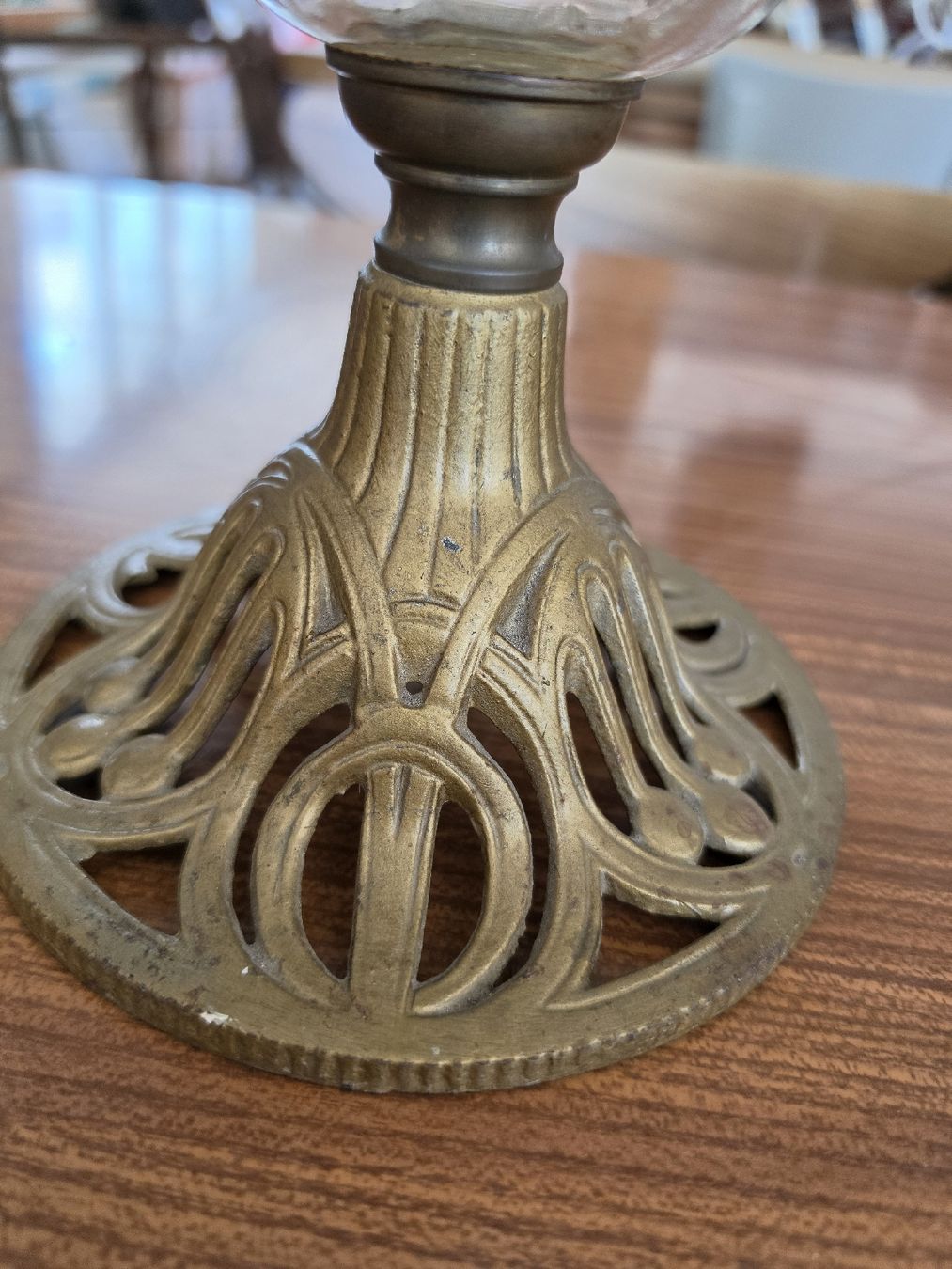Lampade: Öllampe Messing Glas Vintage – Usato da Mettlen venduto da elios0888 1