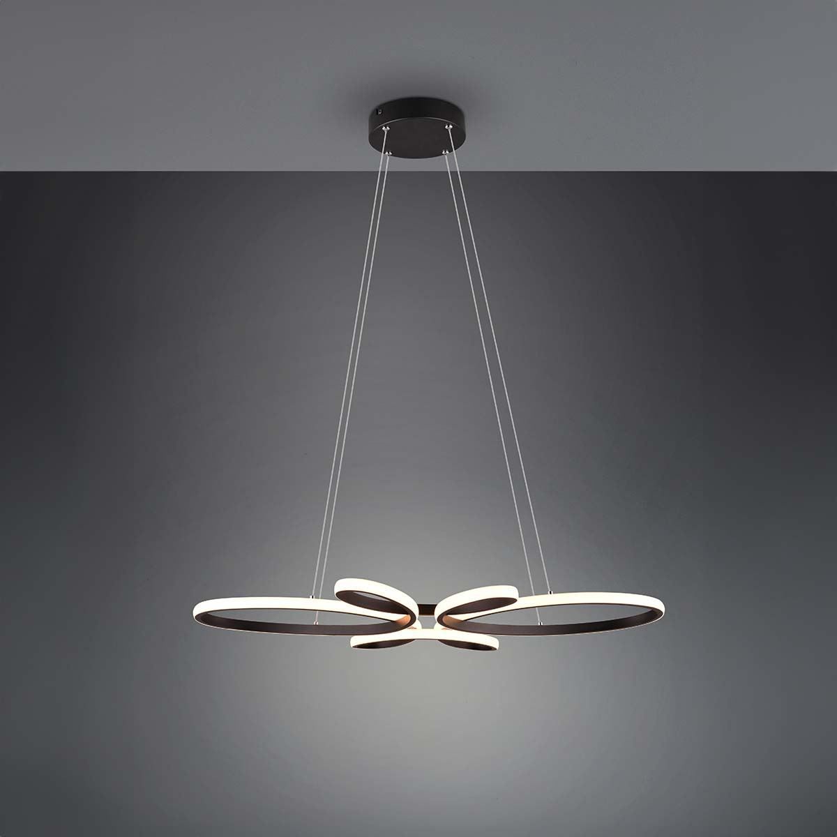 Lampadari & plafoniere: LED Pendelleuchte, Schwarz, 83 x 45 cm – Nuovo (secondo la descrizione) da Kreuzlingen venduto da Smart-Light 4