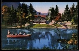 Blausee, See mit Ruderbooten und Restaur