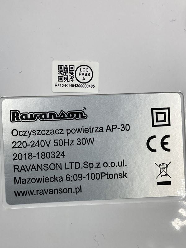 Purificatori d'aria: RAVANSON | Luftreiniger | AP-30 – Nuovo (secondo la descrizione) da Wittenbach venduto da Restwert_St-Gallen 5