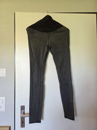 H&M Mama Super Skinny High Rib Umstandshose, Gr. 38
