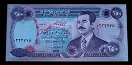 aUNC - (250)Two Hundred Fifty Dinars - Central Bank of Iraq