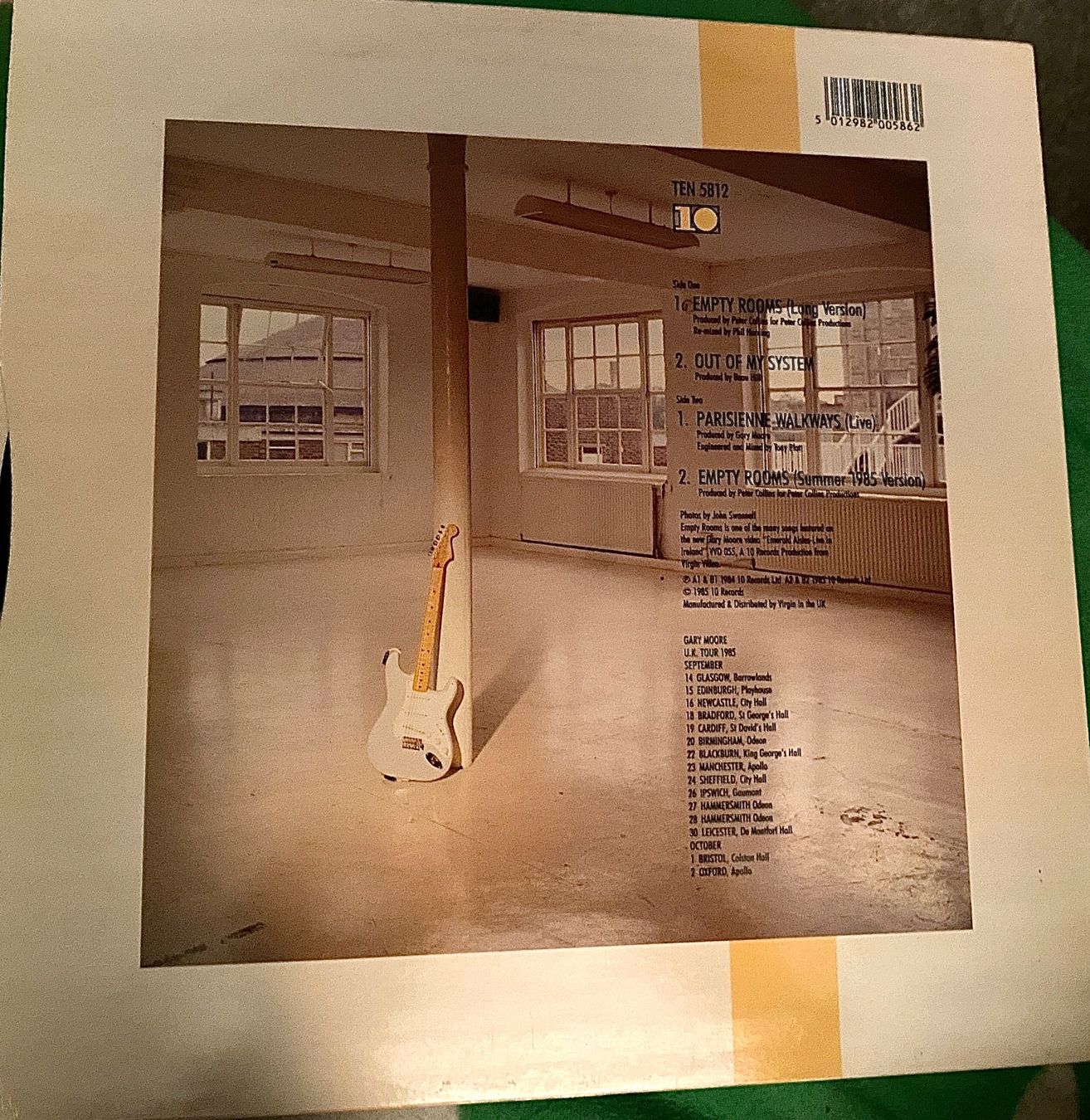 Dischi in vinile: Gary Moore-Empty Rooms EP – Usato da Liestal venduto da Stephanoceras1 1