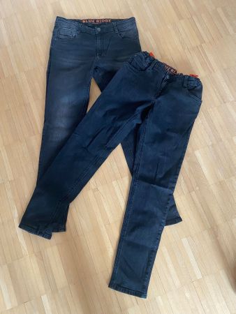 2 schwarze Kinderjeans lang Gr. 170 Marke WE Blue Ridge