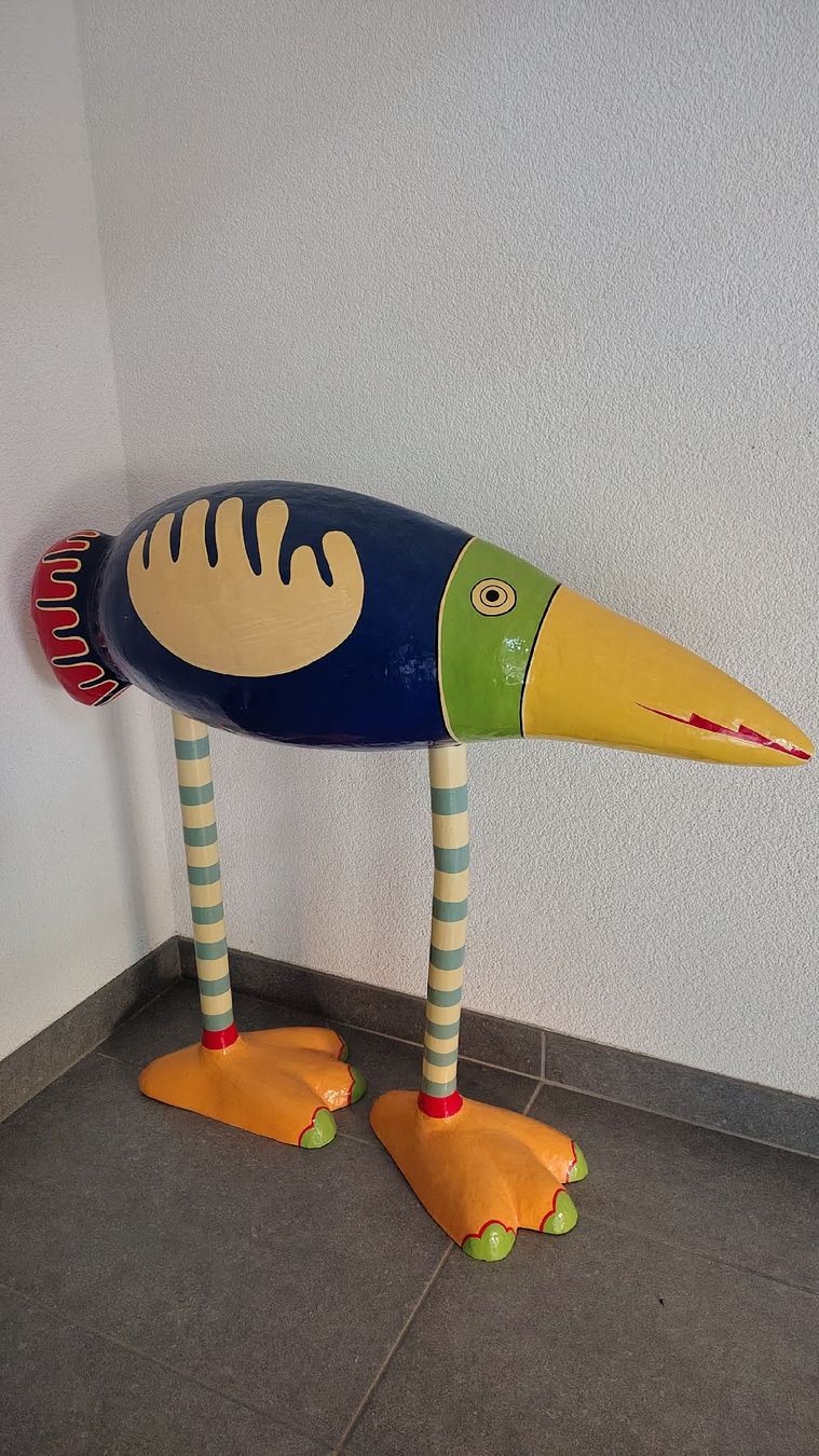 Statuette: Deko Vogel Skulptur bunt – Usato da Nennigkofen venduto da Love4al 2
