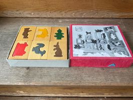 Bauhölzer Ära vitali Puzzle Rarität Franz Carl Weber Spiel