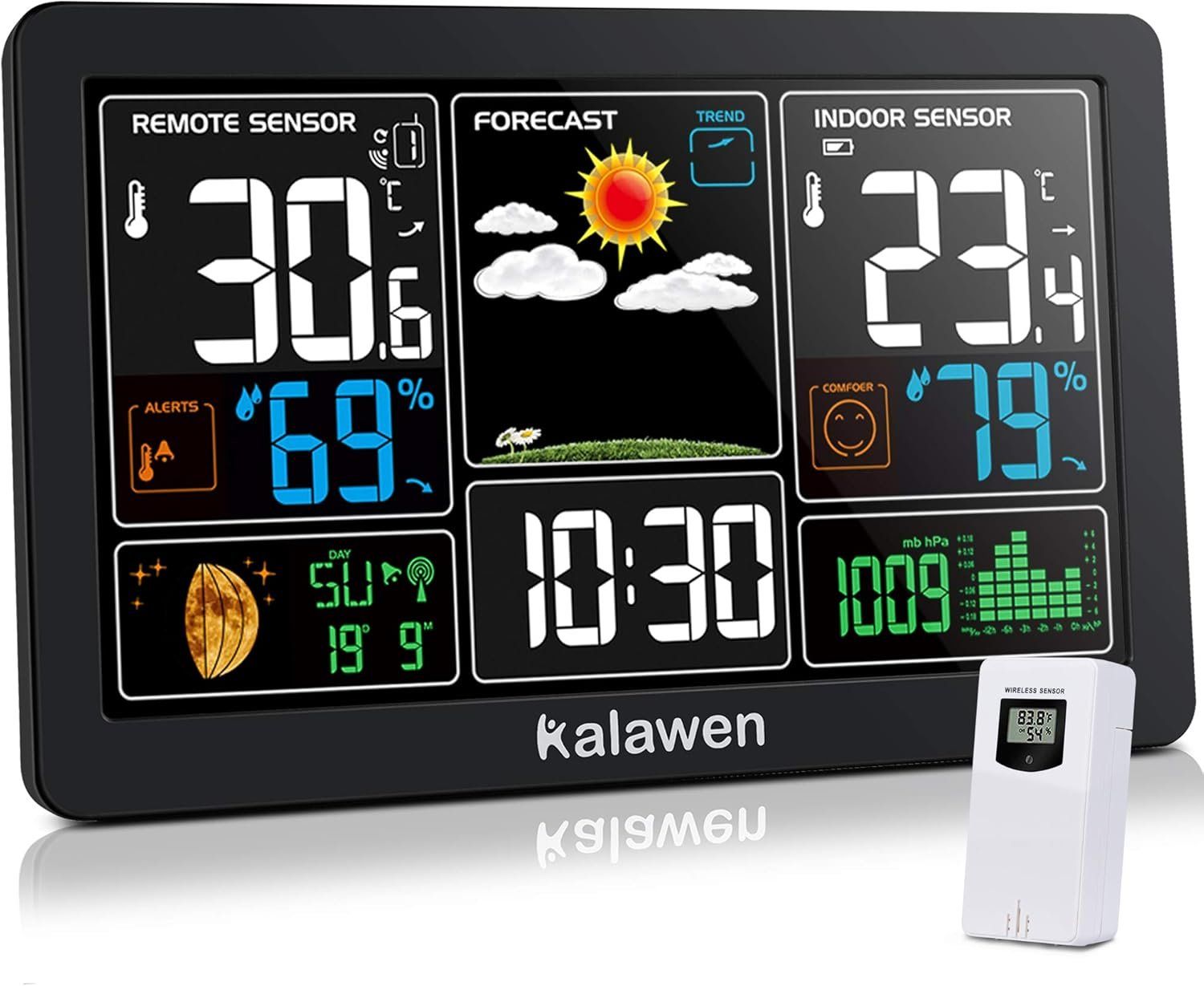 Altro per la casa: Aussensensor Innen Aussen 9-IN-1 Wireless Digital Wecker – Nuovo e nell'imballaggio originale da Hundwil venduto da pak_7zvn