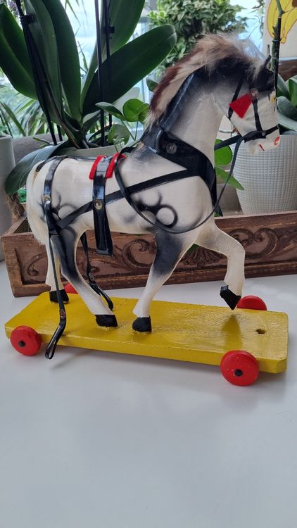 Jouets: Antikers Nachzieh - Pferd  Erzgebierge? – D'occasion à Lobsigen par Tatzi 4
